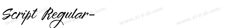 Script Regular字体转换 Script Regular字体转换